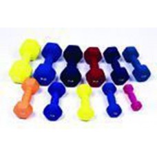 Dumbell Weight Color Vinyl Coated 10 Lb