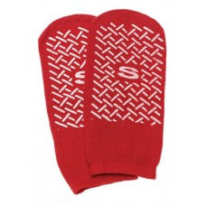 Slipper Socks; Small  Red Pair Child Size 4-6
