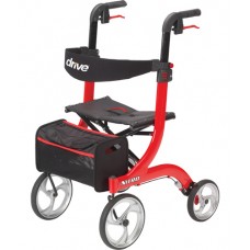 Nitro Rollator  Red with 10  Casters