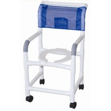 Shower Chair PVC w/Casters 18  Internal Width(Custom)MJM