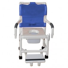 Shower Chair  w/Vacuum Seat & Sliding Footrest