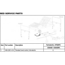 Pendant for Full Electric Bed (Patriot--#1801B)
