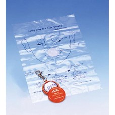 Adsafe CPR Face Shield w/Keychain Orange