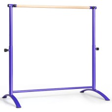 51 Inch Ballet Barre Bar with 4-Position Adjustable Height-Blue