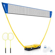 Portable Badminton Set Outdoor Sport Game Set with 2 Shuttlecocks
