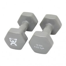 Dumbell Weight Color Vinyl Coated 15 Lb