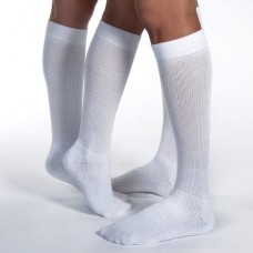 Jobst ActiveWear 30+AC0-40 Knee+AC0-Hi Socks White Large  Pair