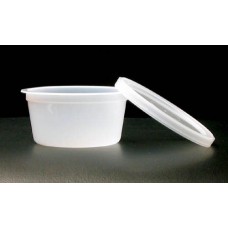 Therapy Putty Containers-Pk/25 W/ Lids Fits 2 oz  3 oz  4 oz