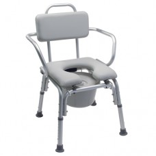 Lumex Commode Bath Seat Padded with Support Arms-KD