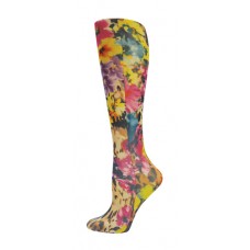 Blue Jay Fashion Socks (pr) Leopard Flowers 8+AC0-15mmHg