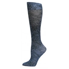 Blue Jay Fashion Socks (pr) Midnight Lace 8+AC0-15mmHg
