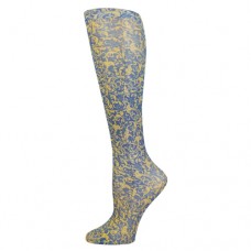 Blue Jay Fashion Socks (pr) Navy Damask 8+AC0-15mmHg