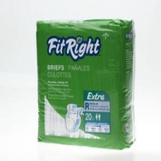 FitRight Extra Briefs Med/80 (32 +AC0- 42 )20 per Bag/4 Bags/cs