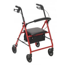 Rollator with 6  Wheels Blue