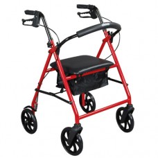 Rollator with 7.5 Wheels  Red