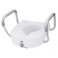 Toilet Seat  E-Z Lock w/Arms Adjustable Handle Width