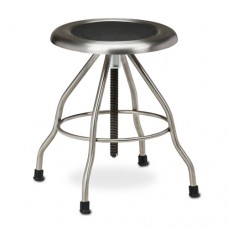 Stainless Steel Stool w/Rubber Feet  15  Diameter Seat