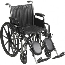Wheelchair 16  Dual Axle Detachable Full Arms  ELR's