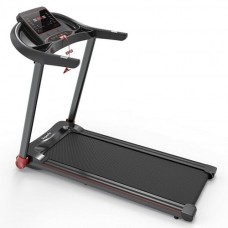 2.25HP Electric Folding Treadmill with HD LED Display and APP Control Speaker - Color: Black - Size: 2-2.75 HP