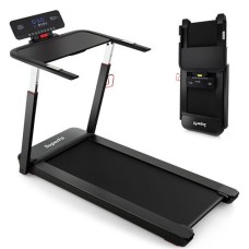 3HP Folding Treadmill with Adjustable Height and APP Control-Black - Color: Black - Size: 3-3.75 HP